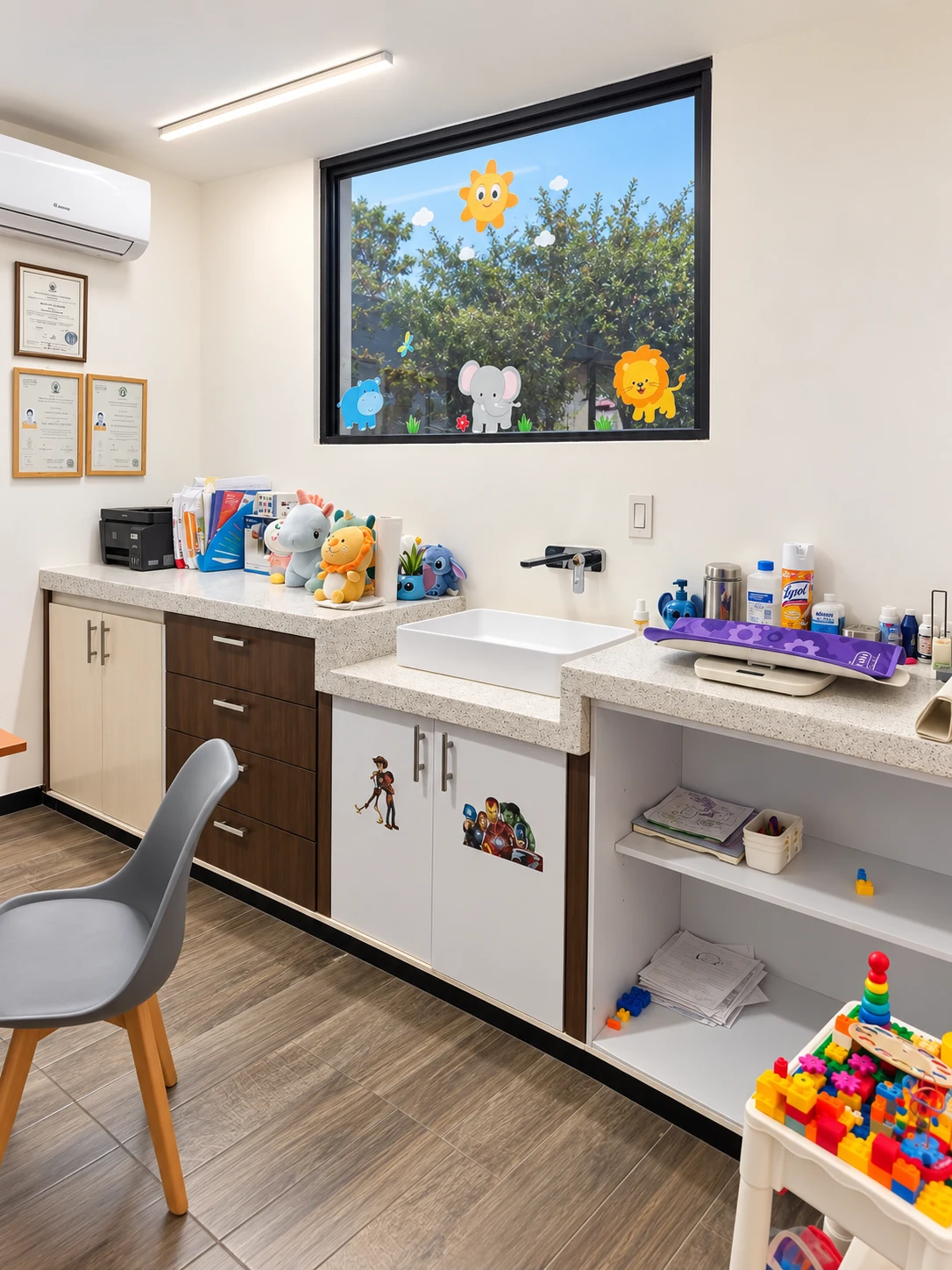 Área pediátrica de Go Clinic Kids